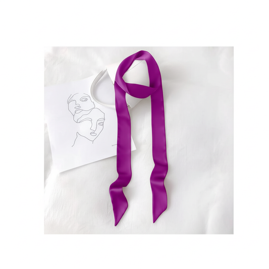 Fular Kadın Dar Uzun Şerit Boyun Bağı 150cmx5cm 2025 Yaz-Sonbahar