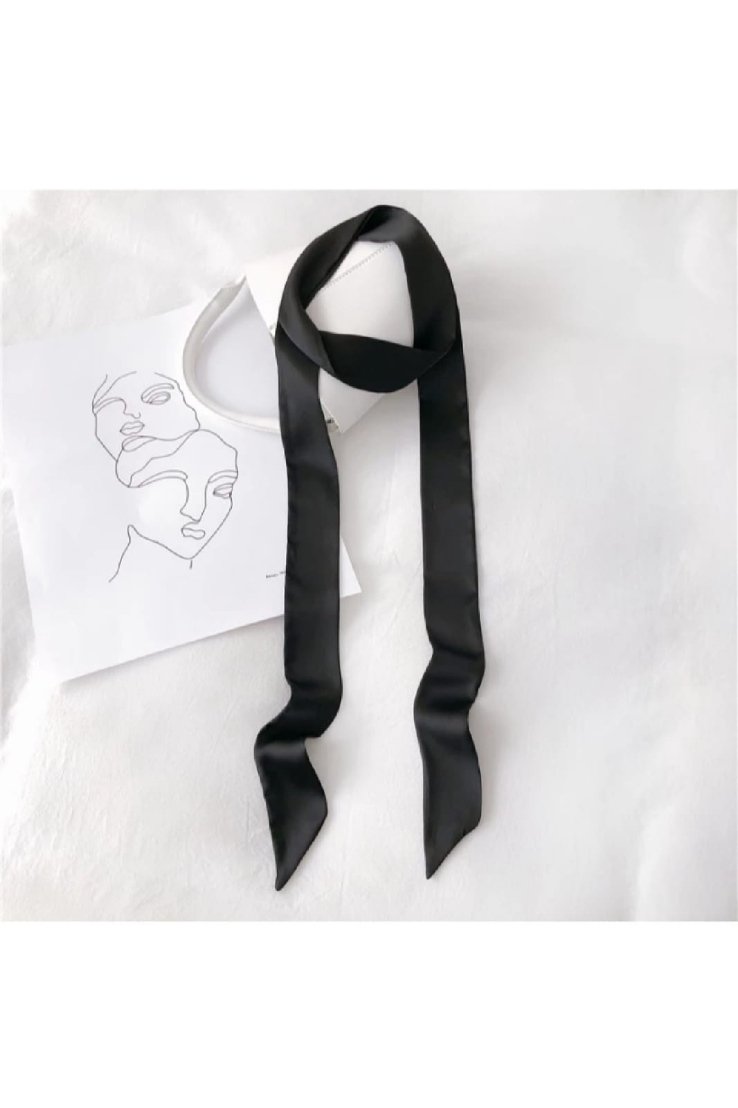 Fular Kadın Dar Uzun Şerit Boyun Bağı 150cmx5cm 2025 Yaz-Sonbahar